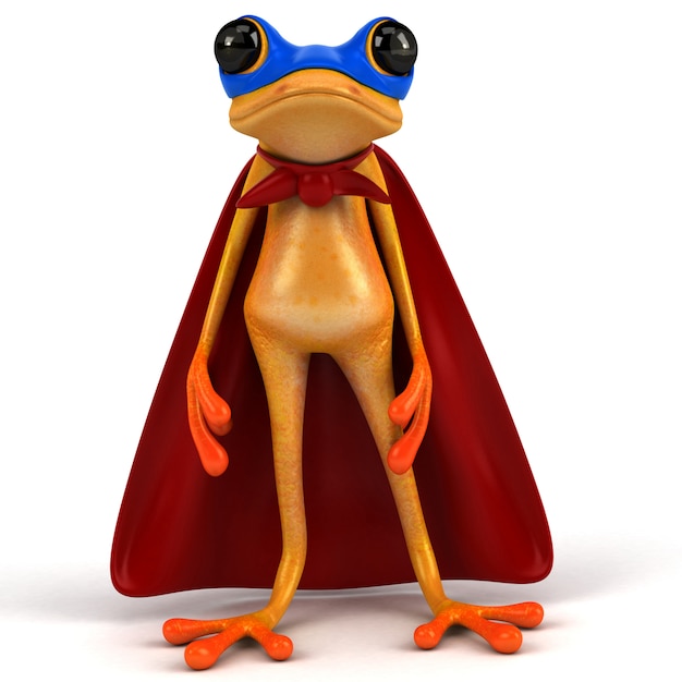 Grenouille amusante Illustration 3D