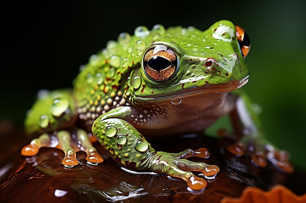 La grenouille d'arbre du Pacifique est une beauté Pseudacris regalis Splendor