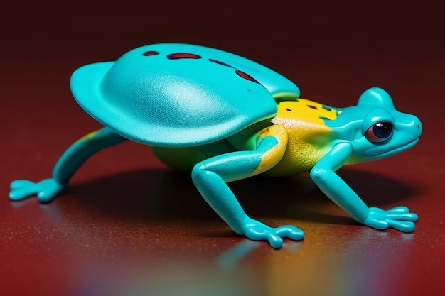 La grenouille empoisonnée colorée est une grenouille sauvage très dangereuse.