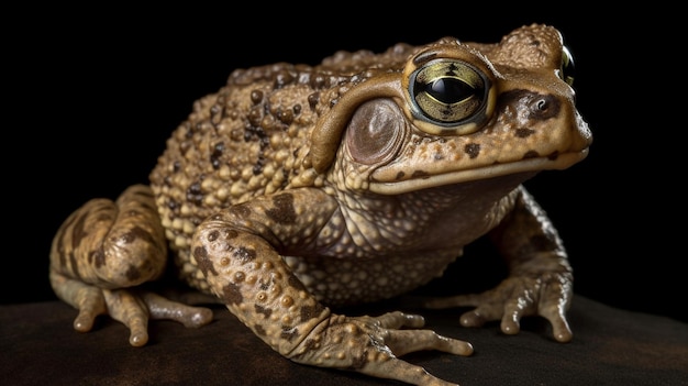 Photo une grenouille avec une étoile sur le devant