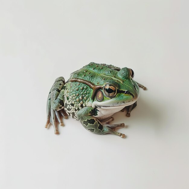 Photo une grenouille sur fond blanc id de travail 6f6d4103cec54543ba5f545ecc77af8b