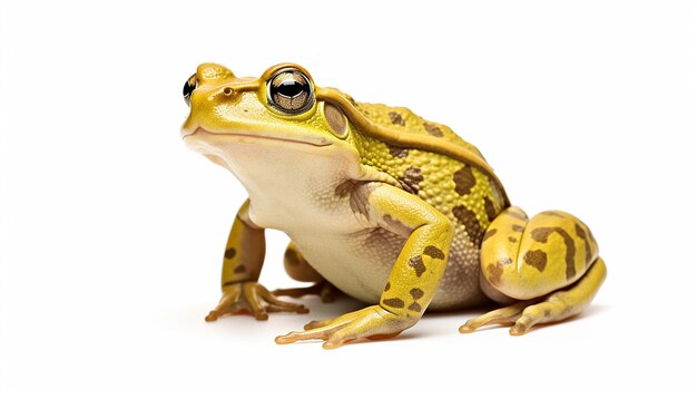 Grenouille isolée sur blanc