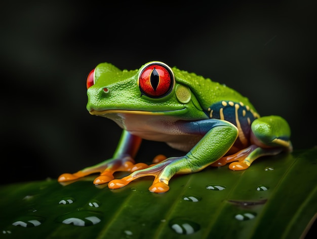 grenouille de photographie réaliste