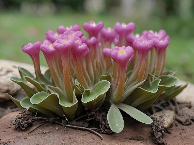 La griffes du diable Harpagophytum procumbens dans le jardin d'été photo rapprochée