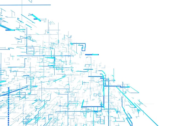 Une grille bleue avec des lignes et des lignes dessus