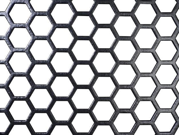 grille noire sur le dos blanc