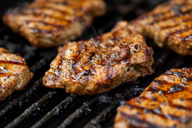 Grilled Ecstasy Steaks de porc ou de bœuf grillés photo