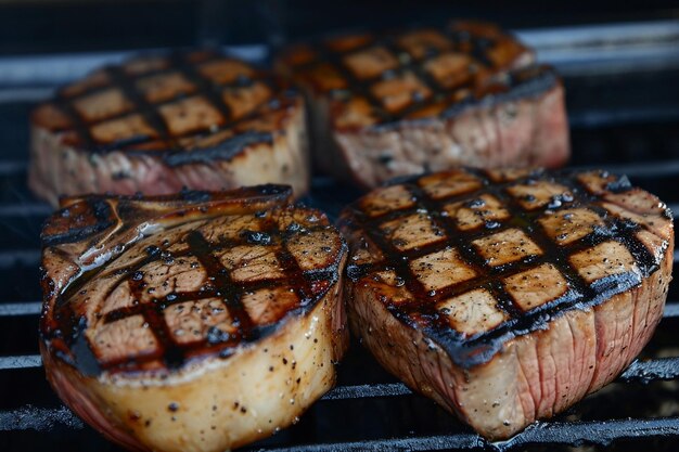 Grilltop Grandeur Steaks de porc ou de bœuf grillés photo