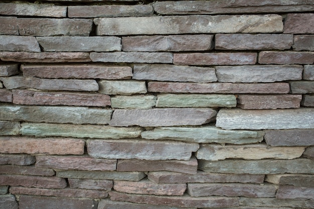 Gros carreaux de parement marron et gris dans le fond du mur