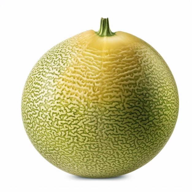 Un gros melon avec un fond blanc