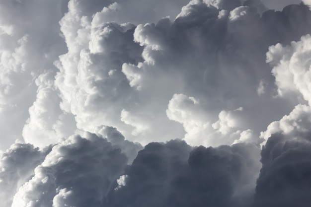 Gros nuages ​​d&#39;orage