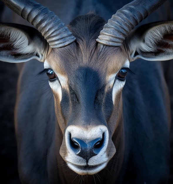 un gros plan d'un animal