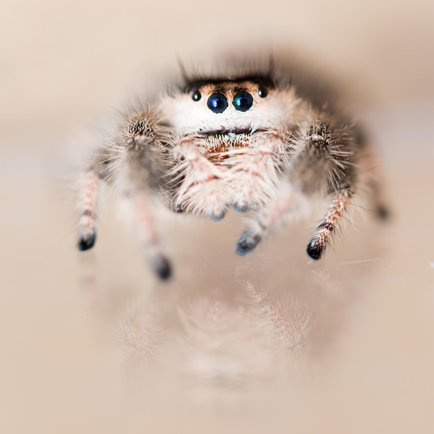 Photo un gros plan de l'araignée