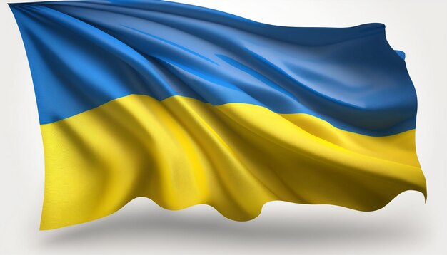 Un gros plan de l'arrière-plan du drapeau ukrainien