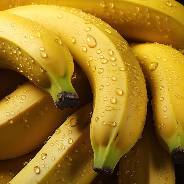 Un gros plan d'une banane fraîche