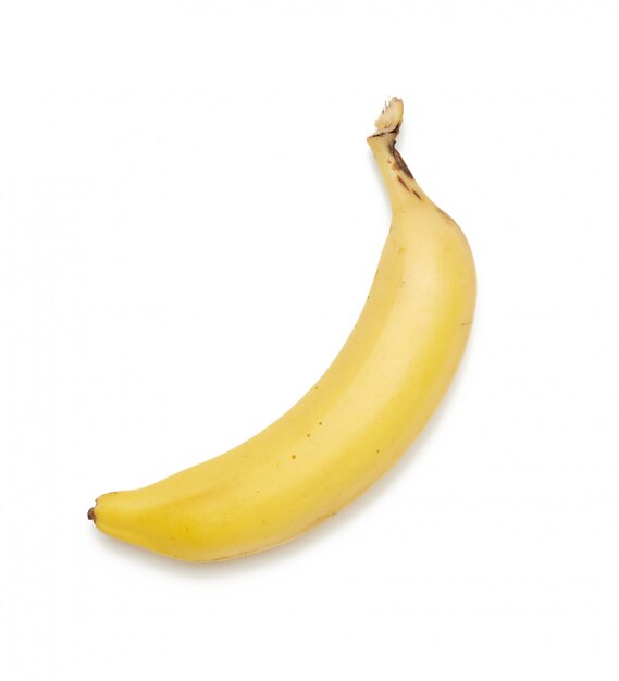 Gros plan de la banane jaune mûre