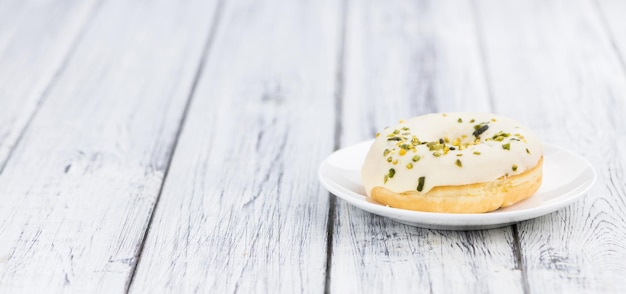 Gros plan de beignets fraîchement préparés