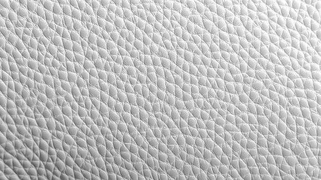 En gros plan blanc cuir fond de texture génératif ai