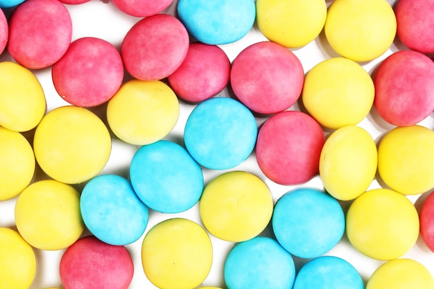 Gros plan de bonbons de couleur