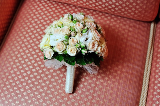 Gros plan, bouquet mariage