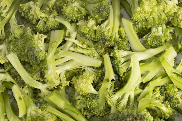 Photo gros plan de brocoli de légumes frais.