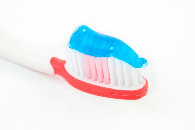 Gros plan d&#39;une brosse à dents