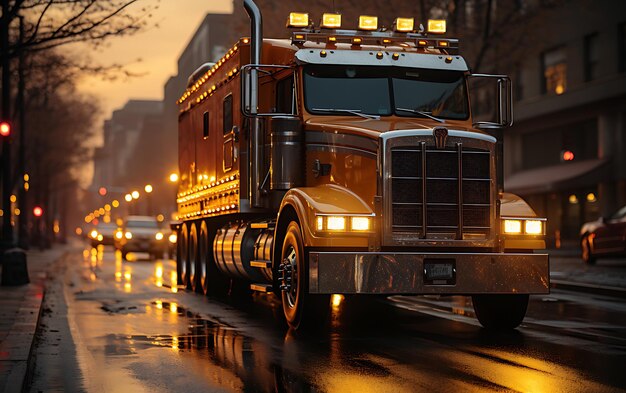 Photo gros plan d'un camion de course moderne