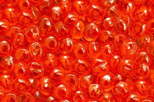 Gros plan de caviar rouge