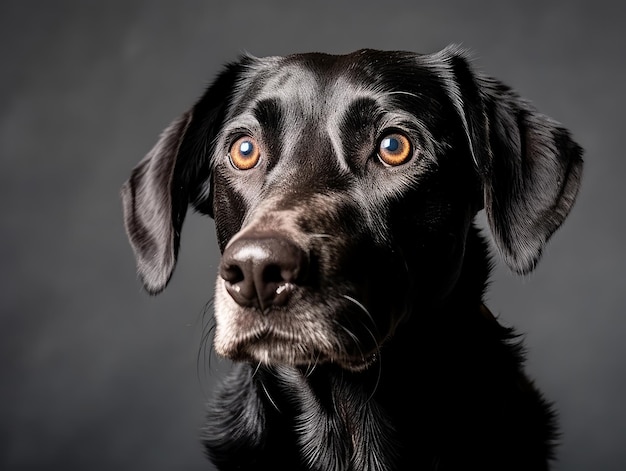 Un gros plan d'un chien