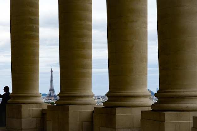 Photo gros plan des colonnes d'affilée