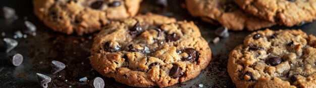 Un gros plan d'un cookie