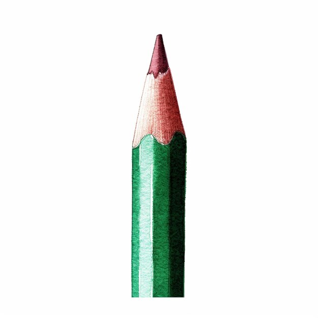 un gros plan d'un crayon avec une pointe rouge