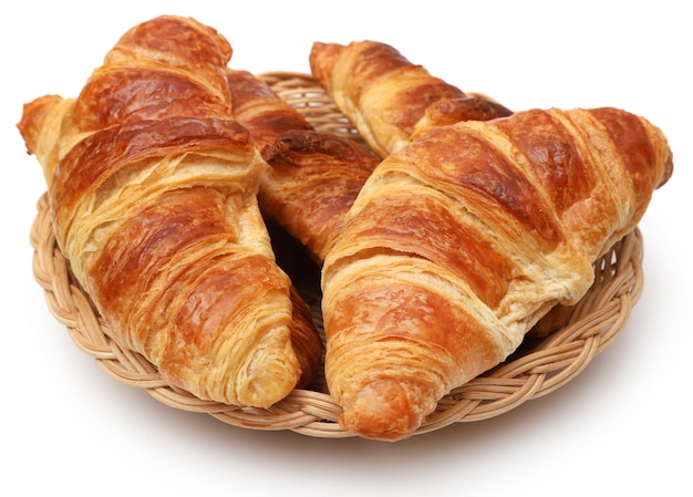 Gros plan d'un croissant savoureux