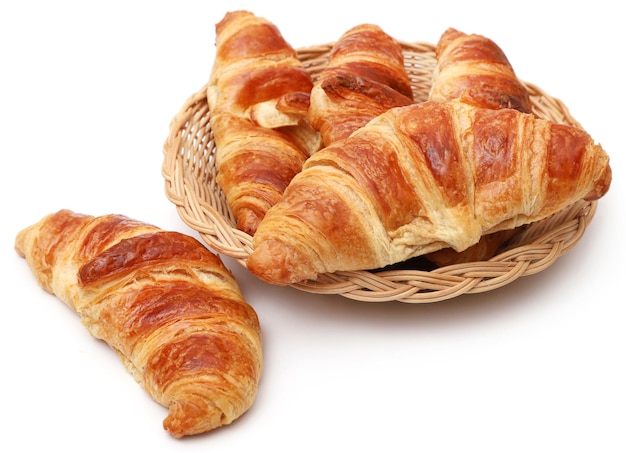 Gros plan d'un croissant savoureux