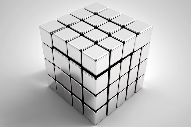 Un gros plan d'un cube avec le numéro 7 dessus