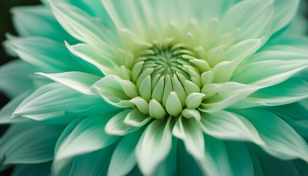 gros plan Dahlia turquoisegreen fleur Macro Nature