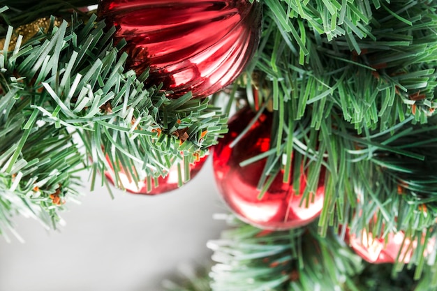 Gros plan de décorations de Noël