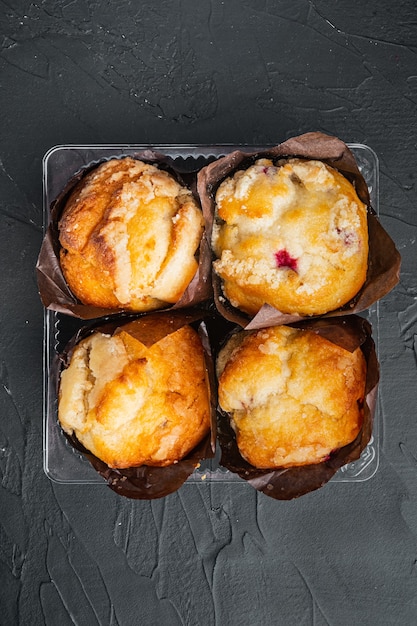 Gros plan sur de délicieux muffins faits maison