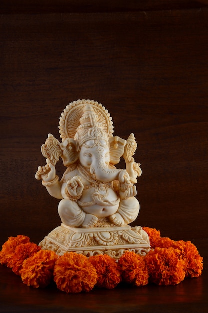 Gros plan sur le dieu hindou Ganesha Idol