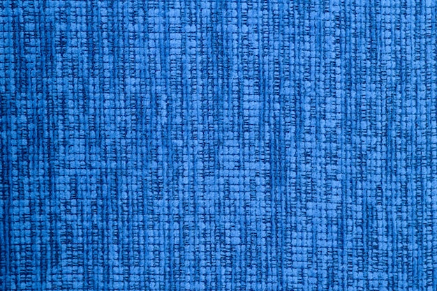 Gros plan du fond textile tissu texture bleu