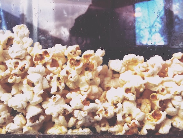 Photo un gros plan du pop-corn