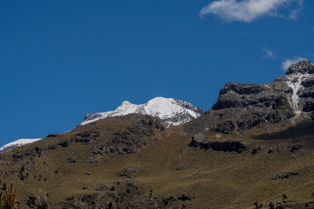 Gros plan du volcan IZTACCIHUATL au Mexique