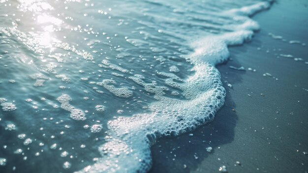 Gros plan de l'eau de plage