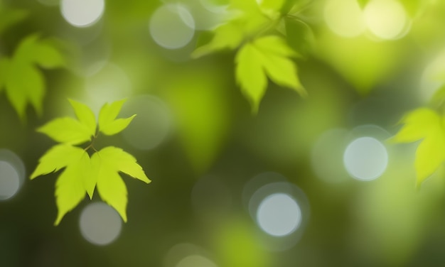 un gros plan d'une feuille avec un fond flou