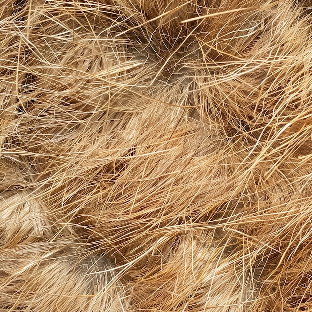 Photo un gros plan d'une fibre de noix de coco