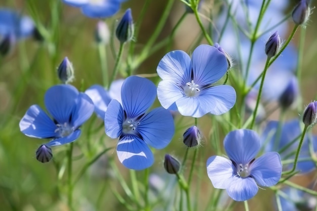 Un gros plan d'une fleur avec un arrière-plan flou