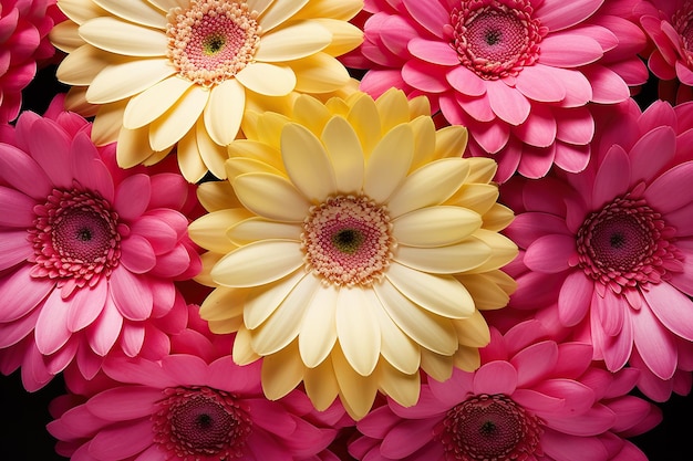 Gros plan de fleur de bouquet de Gerbera