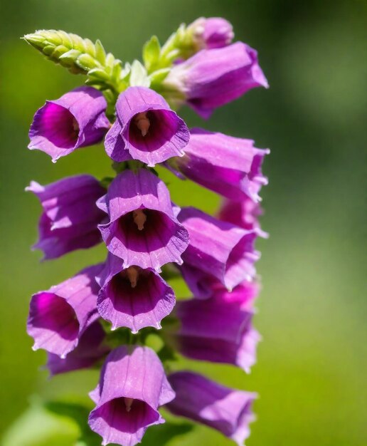 un gros plan d'une fleur avec des fleurs violettes papier peint HD 8K Image photographique de stock