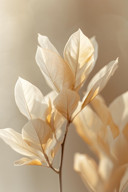 Un gros plan d'une fleur avec un fond flou dans un paysage naturel