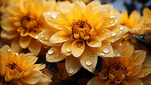 Photo un gros plan de la fleur jaune